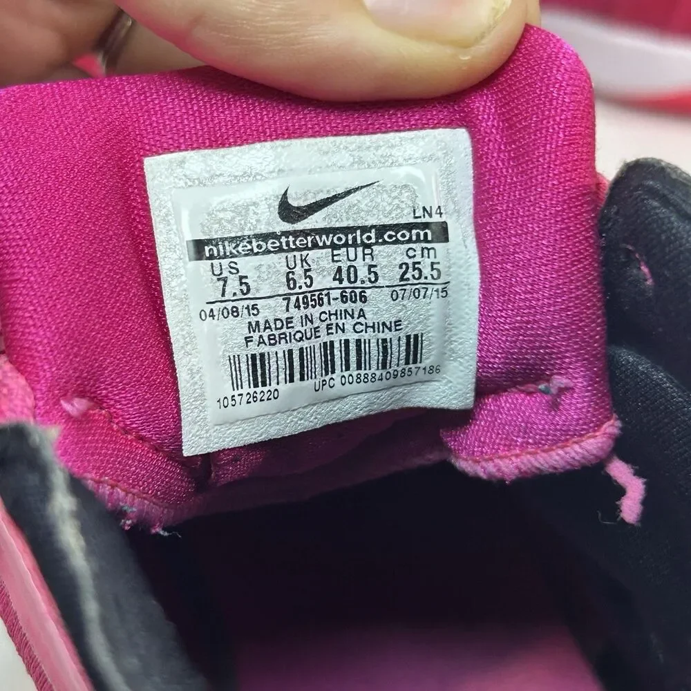 Nike Hyperdunk 2015 Think Pink Mens Basketball sneakers Shoes Size 7.5 Cancer